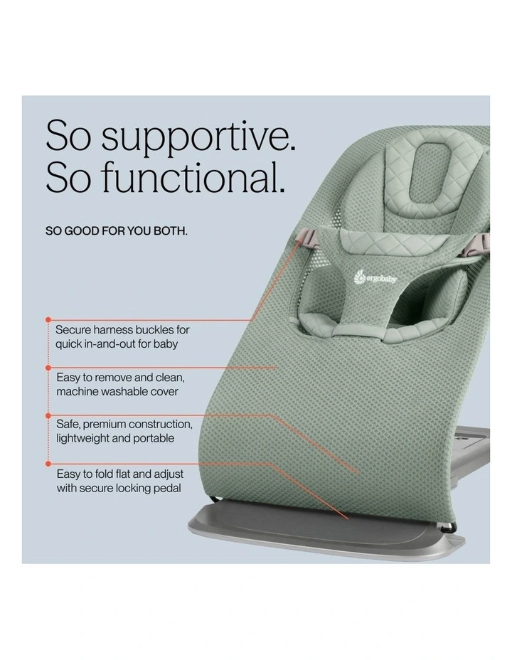 Evolve 3 in 1 Mesh Bouncer - Sage Green image 4