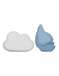 Cloud and Droplet Bath Toys - Cloudy Blue