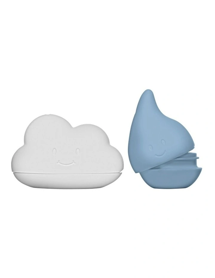 Cloud and Droplet Bath Toys - Cloudy Blue image 1