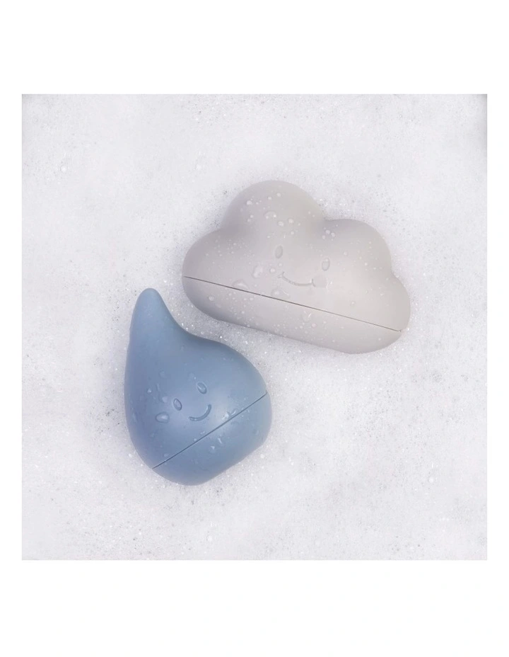 Cloud and Droplet Bath Toys - Cloudy Blue image 2