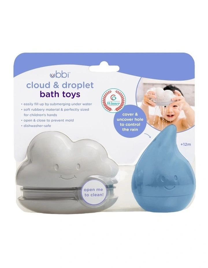 Cloud and Droplet Bath Toys - Cloudy Blue image 3
