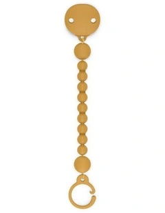 Colour Essence Silicone Bobble Soother Clip - Mustard