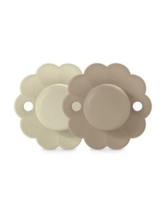 Wonder SX Pro Soother 6-18 Months 2 Pack - Whitecap Grey/Raw Umber