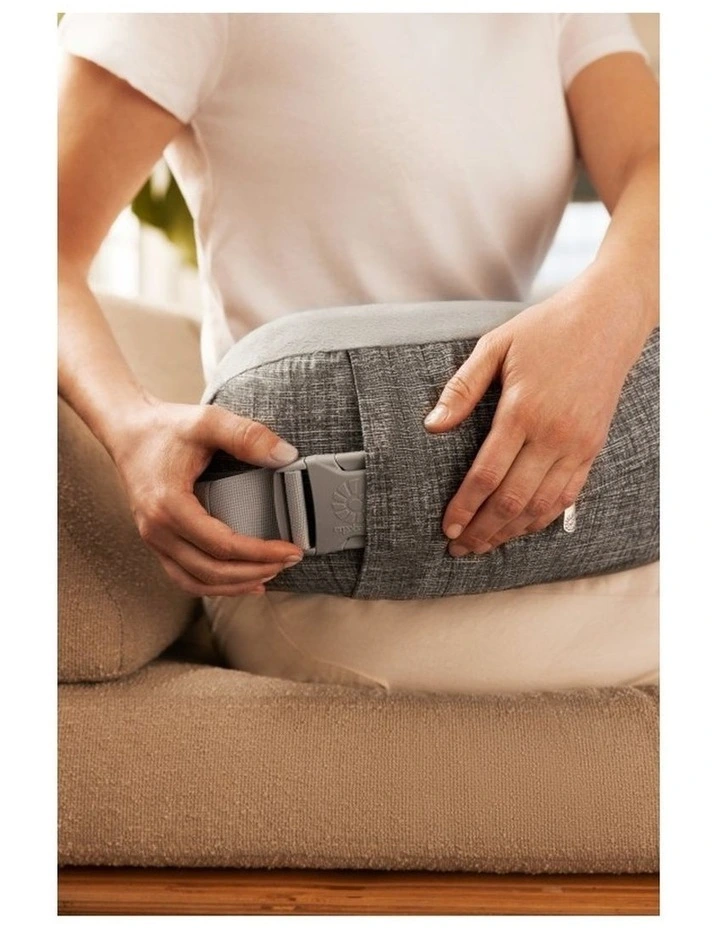 Natural Curve Nursing Pillow - Heathered Grey image 4