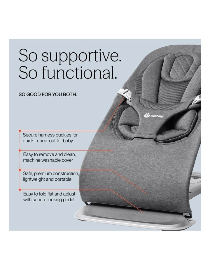 Evolve 3 in 1 Bouncer - Charcoal Grey image 4