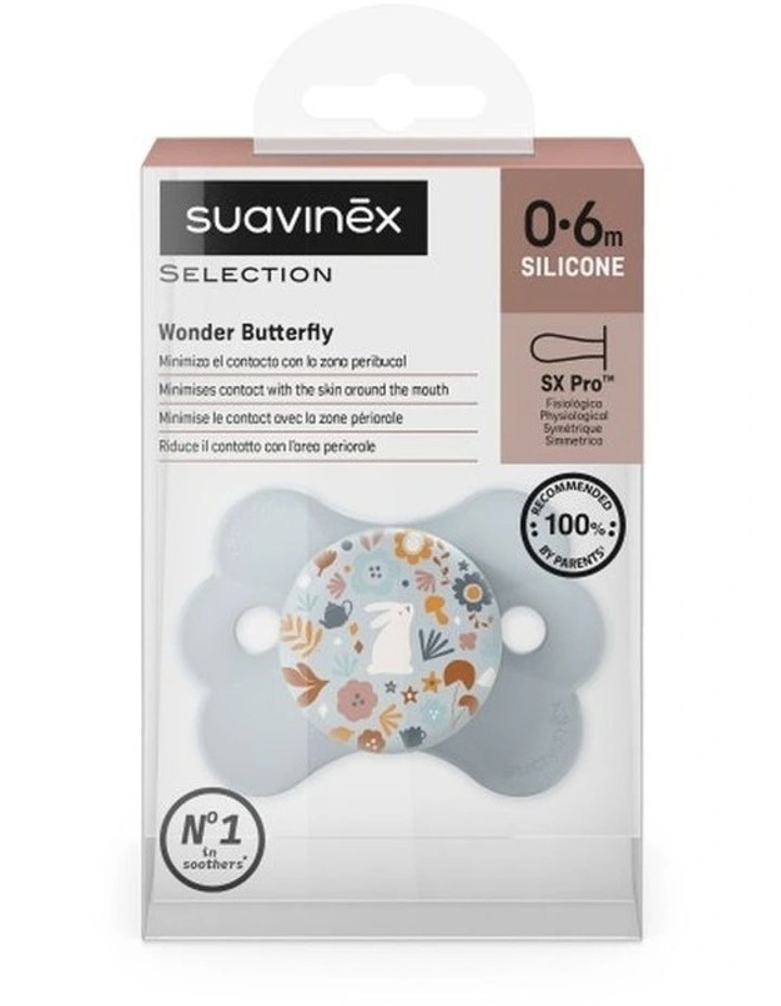 Wonderland Butterfly SX Pro Soother 0-6 Months - Liberty Light Blue image 3