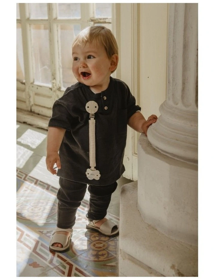 Wonderland Soother Clip With Ribbon - Neutral image 4