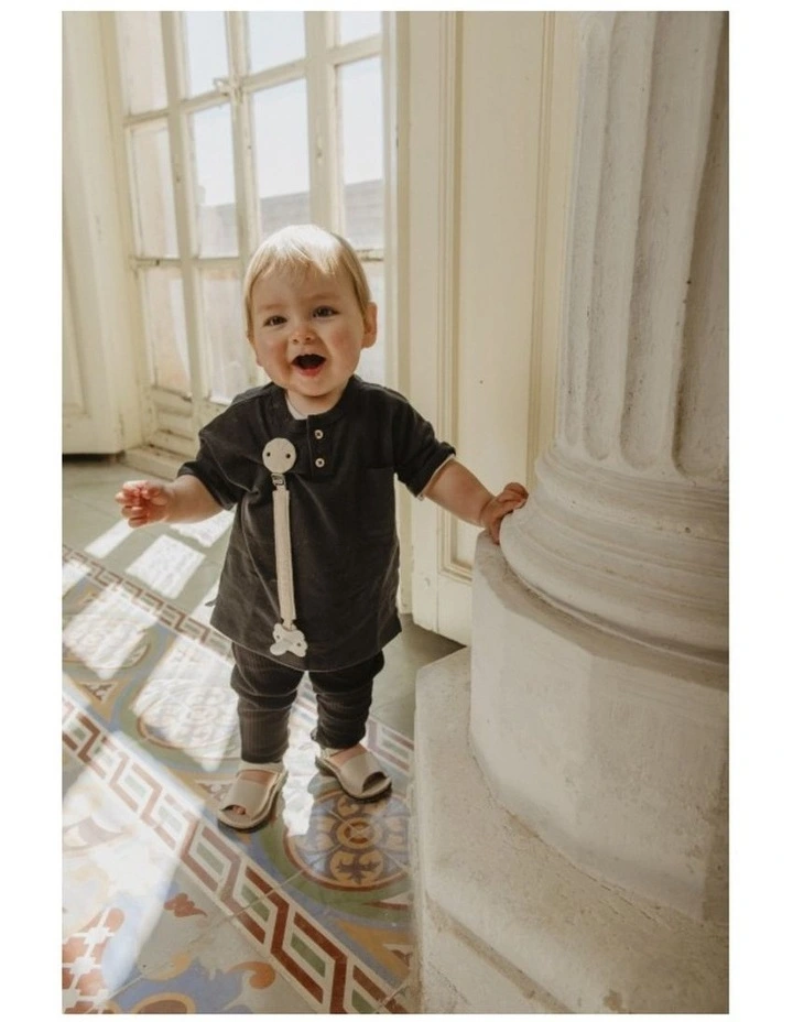 Wonderland Soother Clip With Ribbon - Neutral image 5