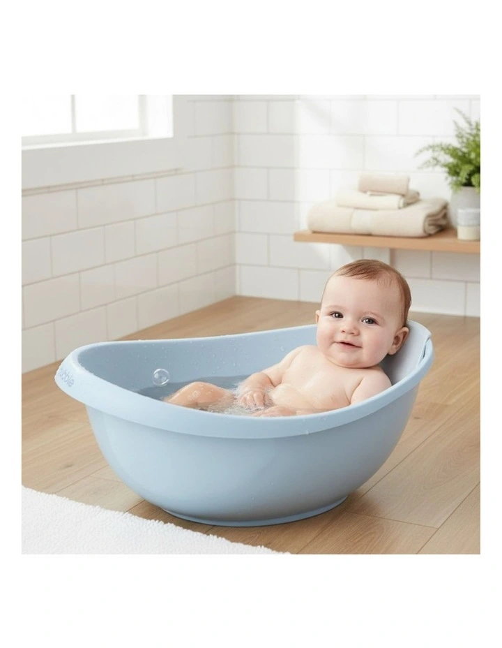 Cuddle Bath with Newborn Support Insert - Cashmere Blue image 4