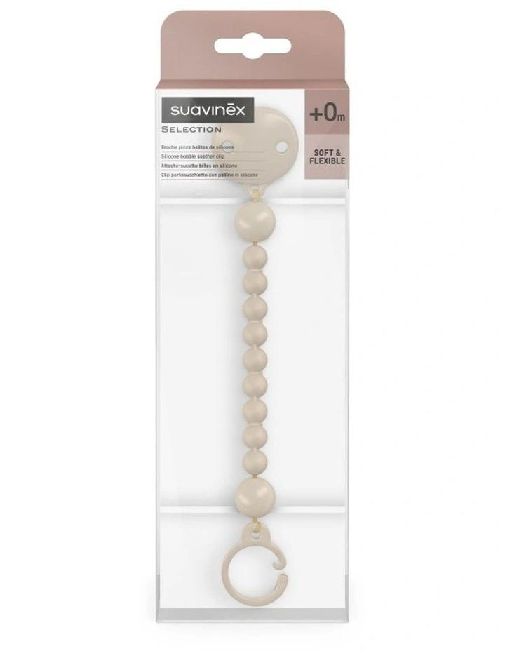 Colour Essence Silicone Bobble Soother Clip - Irish Cream image 2