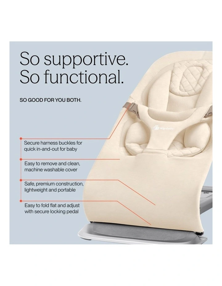 Evolve 3 in 1 Bouncer - Cream image 4