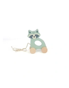 Wooden Raccoon Pull Along Toy