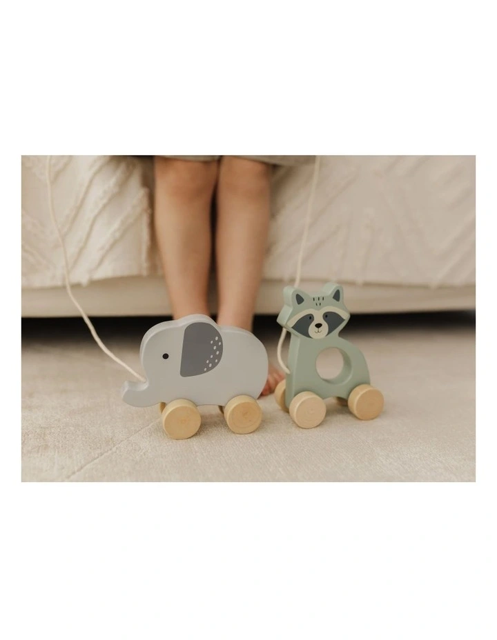 Wooden Raccoon Pull Along Toy image 5