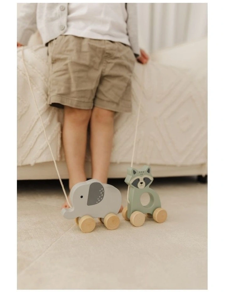 Wooden Raccoon Pull Along Toy image 6