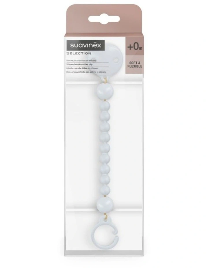 Colour Essence Silicone Bobble Soother Clip - Ballad Blue image 2