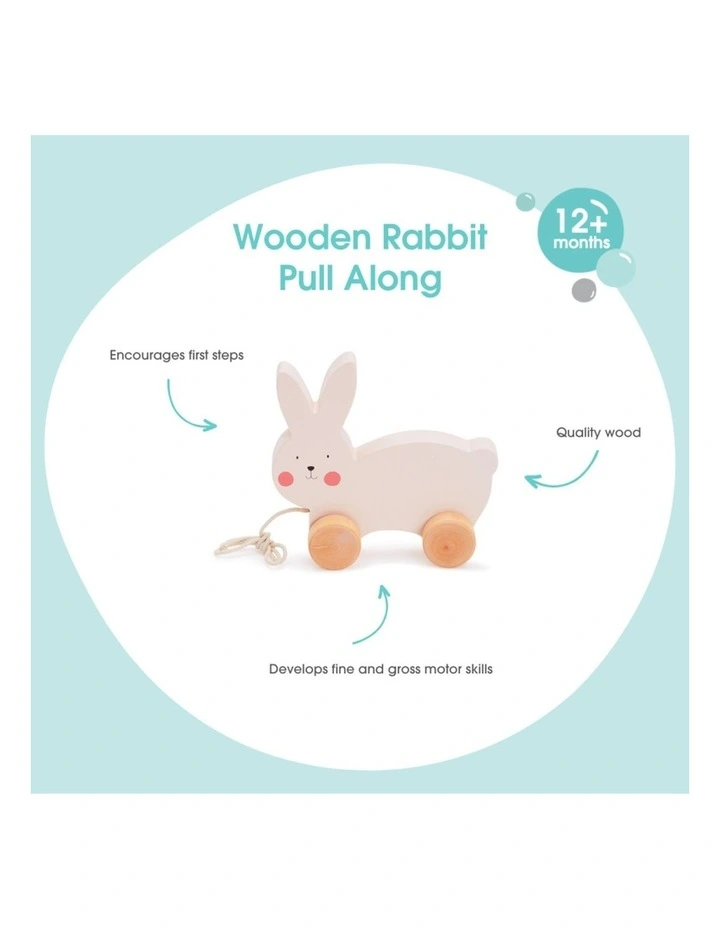 Wooden Pull Along - Rabbit image 2