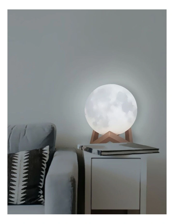 Traderight Group  3D Magical Moon Lamp USB LED Night Light Moonlight Touch Sensor 15cm Diameter image 3