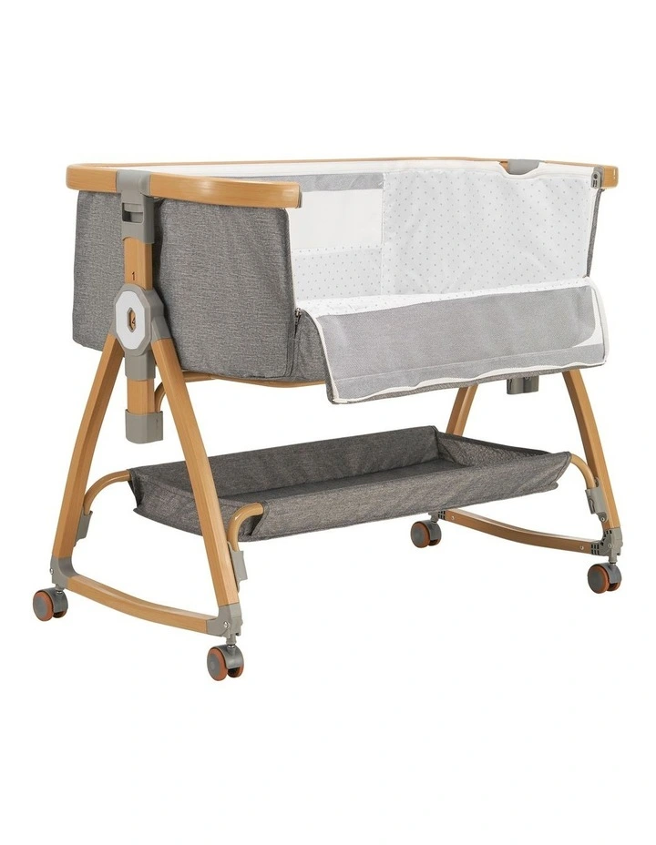 PlayPals 3-in-1 Baby Cot Crib Bed Bassinet Bedside Sleeper Portable Foldable image 2
