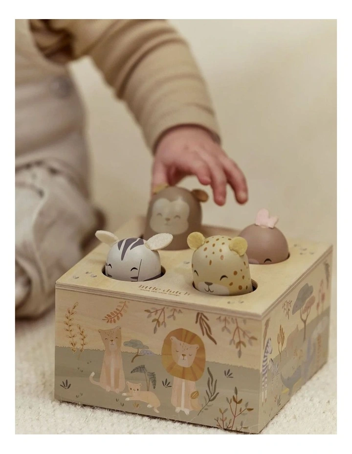 Little Dutch Safari Friends Wooden Pop-Up Toy image 2
