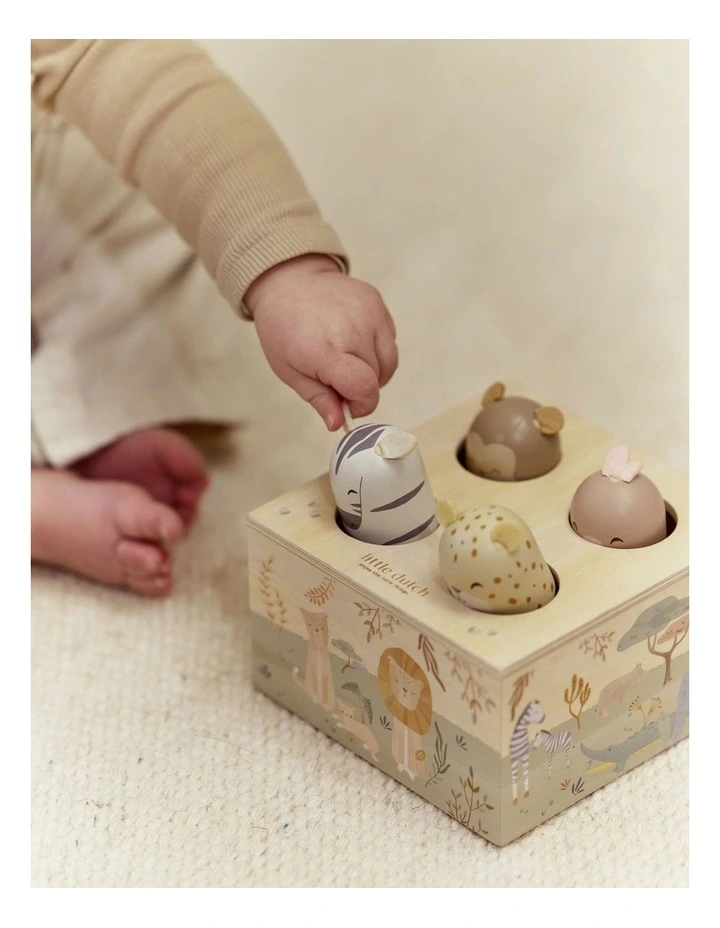 Little Dutch Safari Friends Wooden Pop-Up Toy image 5