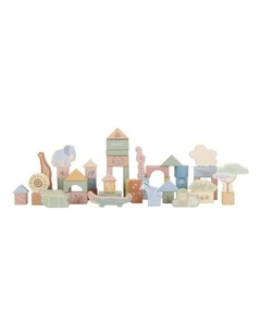Little Dutch Safari Friends Wooden Building Blocks