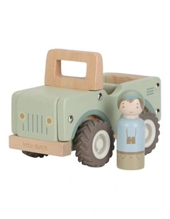 Little Dutch Safari Friends Wooden Safari Car