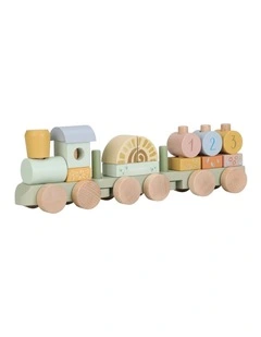Little Dutch Safari Friends Wooden Block Train