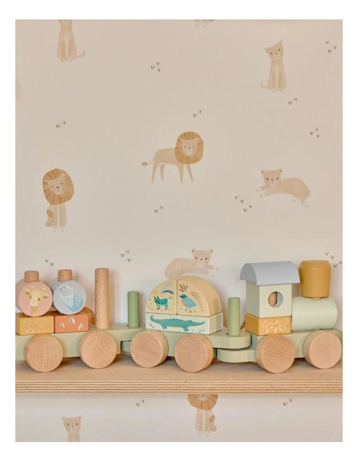 Little Dutch Safari Friends Wooden Block Train image 5