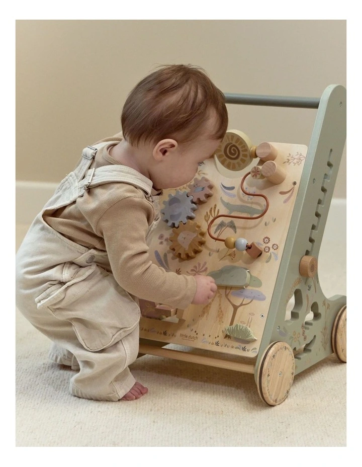 Little Dutch Safari Friends Wooden Baby Activity Walker image 2