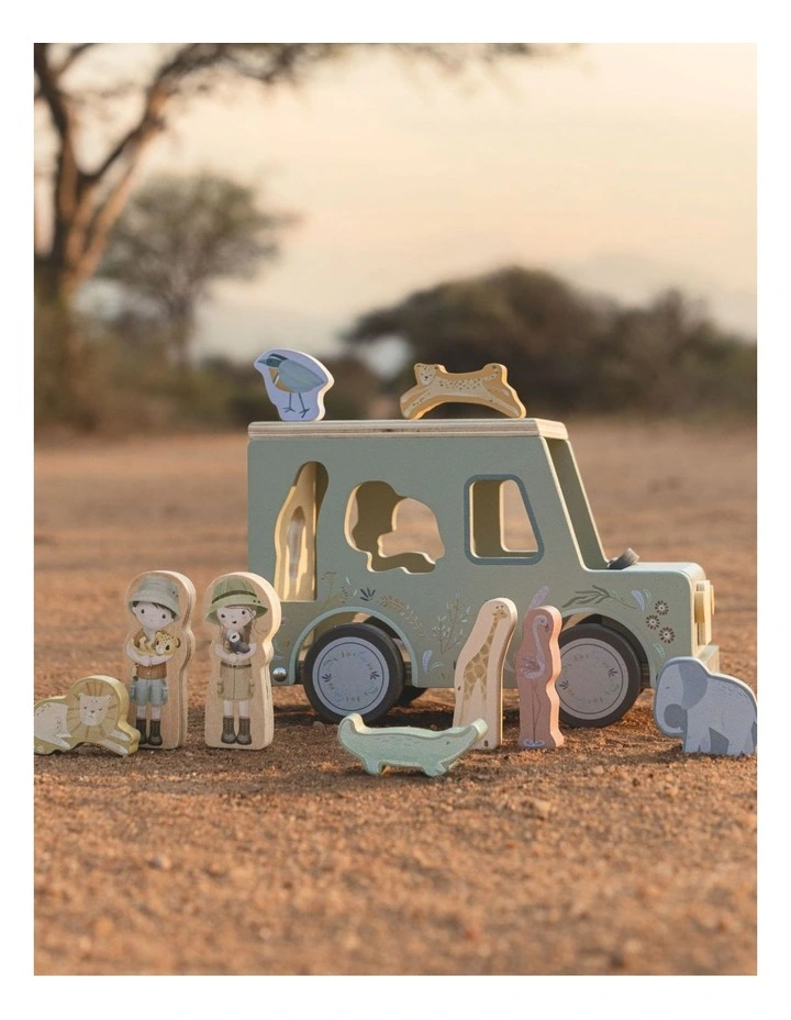 Little Dutch Safari Friends Shape Sorter Safari Car image 3