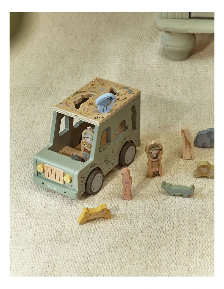 Little Dutch Safari Friends Shape Sorter Safari Car image 4