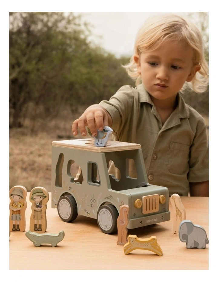 Little Dutch Safari Friends Shape Sorter Safari Car image 7