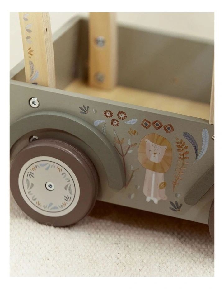 Little Dutch Safari Friends Wooden Push Safari Car image 3