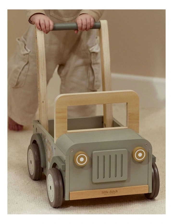 Little Dutch Safari Friends Wooden Push Safari Car image 4
