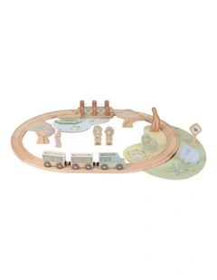 Little Dutch Safari Friends Wooden Train Set