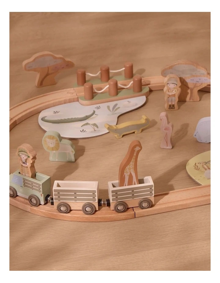 Little Dutch Safari Friends Wooden Train Set image 5