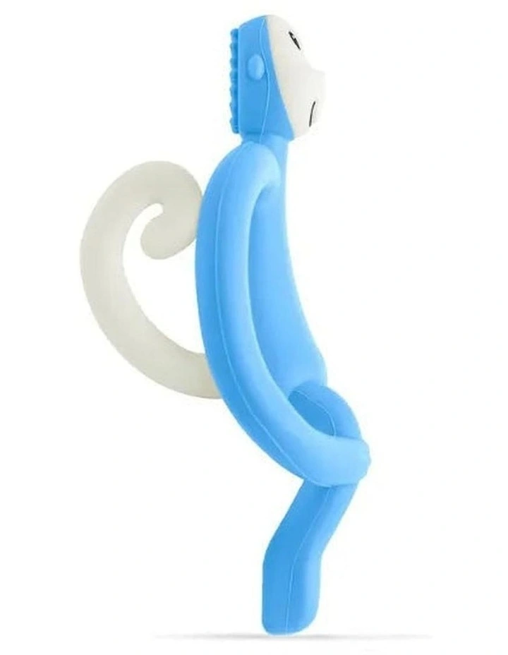 Matchstick Monkey Teething Toy and Gel Applicator - Baby Blue image 2