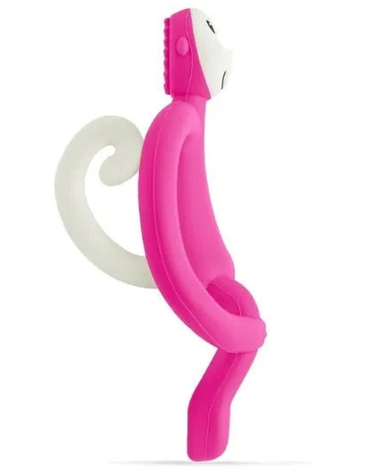 Matchstick Monkey Teething Toy and Gel Applicator - Pink image 2