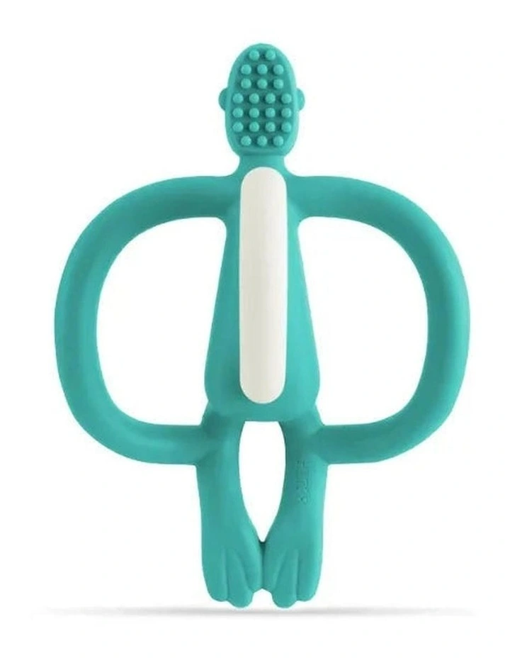 Matchstick Monkey Teething Toy and Gel Applicator - Emerald image 1