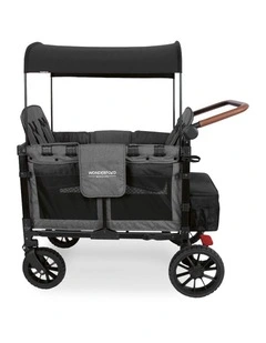 WonderFold W4 Luxe Stroller Wagon - Charcoal Grey