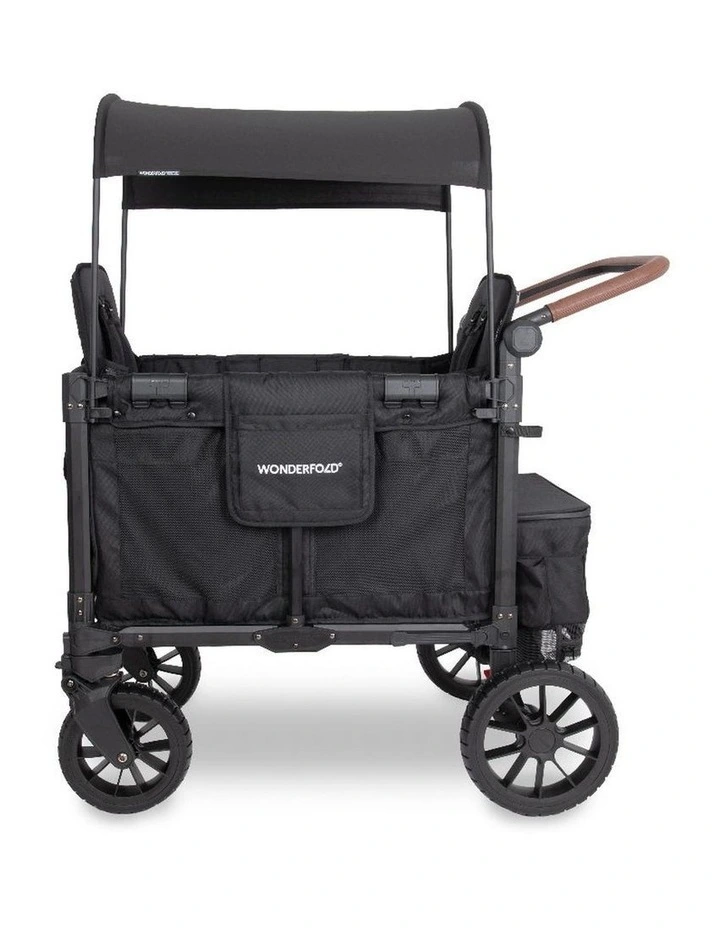 WonderFold W2 Luxe Pro Stroller Wagon - Jet Black image 1
