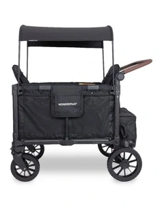 WonderFold W4 Luxe Pro Stroller Wagon - Jet Black