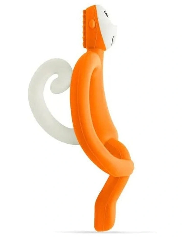 Matchstick Monkey Teething Toy and Gel Applicator - Orange image 2