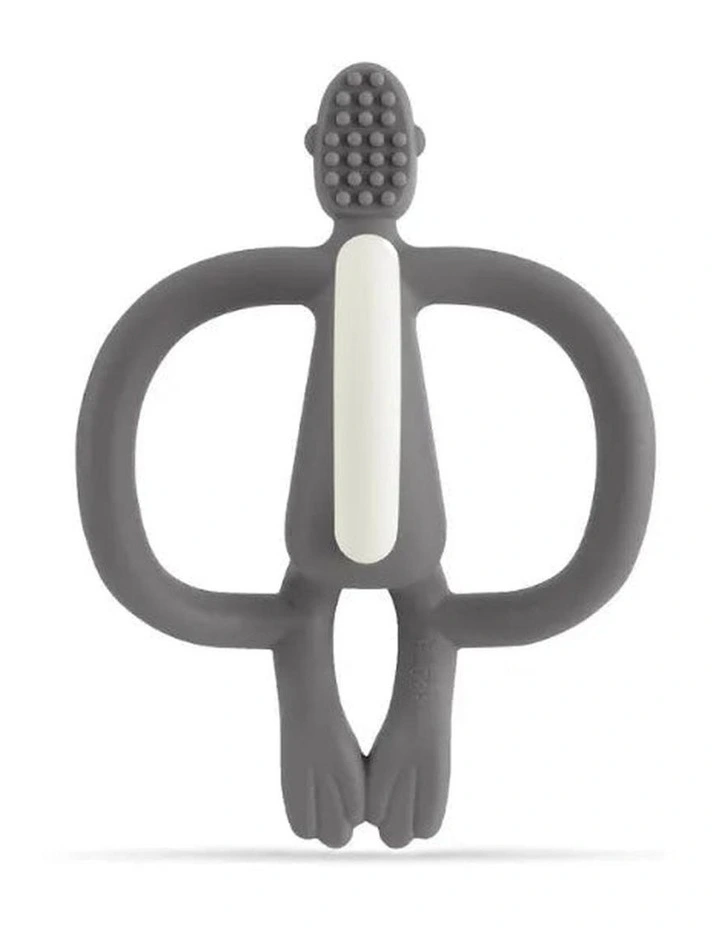 Matchstick Monkey Teething Toy and Gel Applicator - Grey image 2