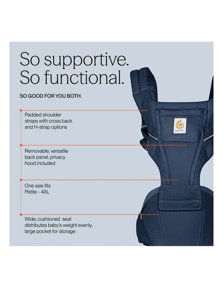 Alta Hip Seat Baby Carrier - Midnight Blue image 6
