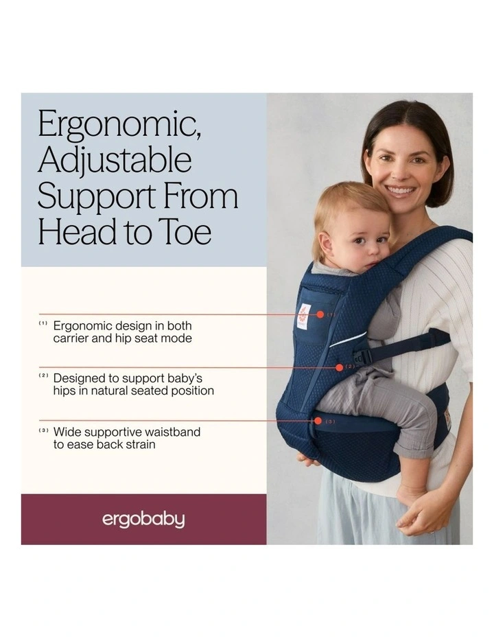Alta Hip Seat Baby Carrier - Midnight Blue image 7