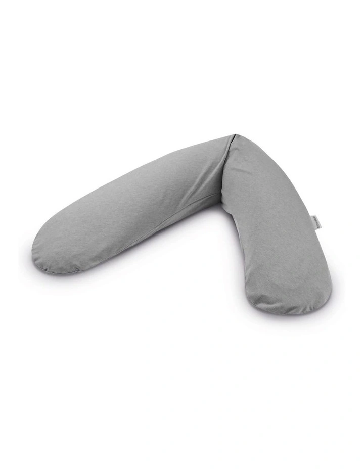 The Original Maternity and Nursing Pillow - Melange Mid Grey Bamboo image 1