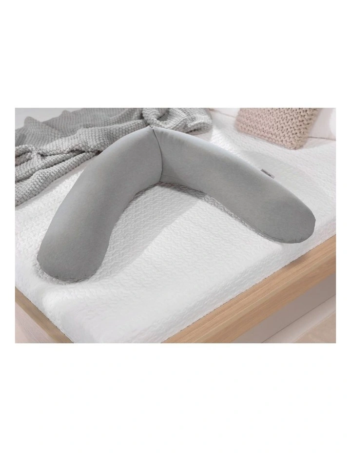 The Original Maternity and Nursing Pillow - Melange Mid Grey Bamboo image 2