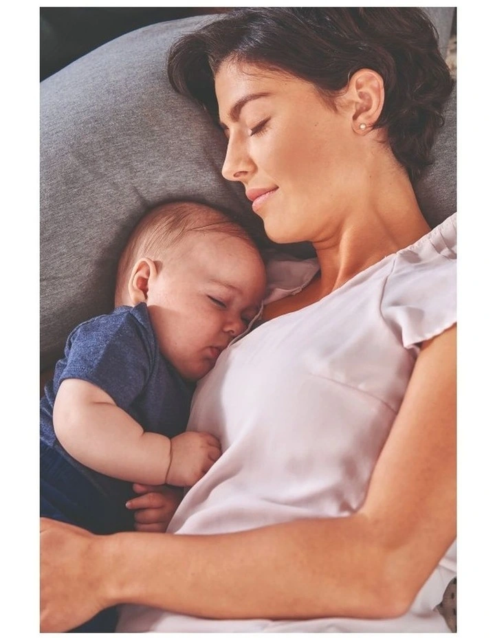 The Original Maternity and Nursing Pillow - Melange Mid Grey Bamboo image 3