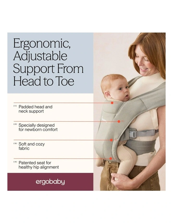 Embrace Newborn Carrier - Soft Olive image 7